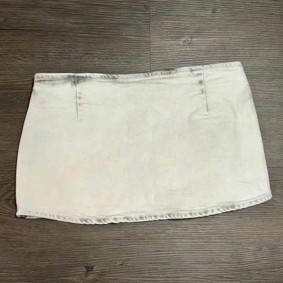 NWT Dolls Kill / Generation Kiss White Sofie Belted Skirt - Picture 2 of 5